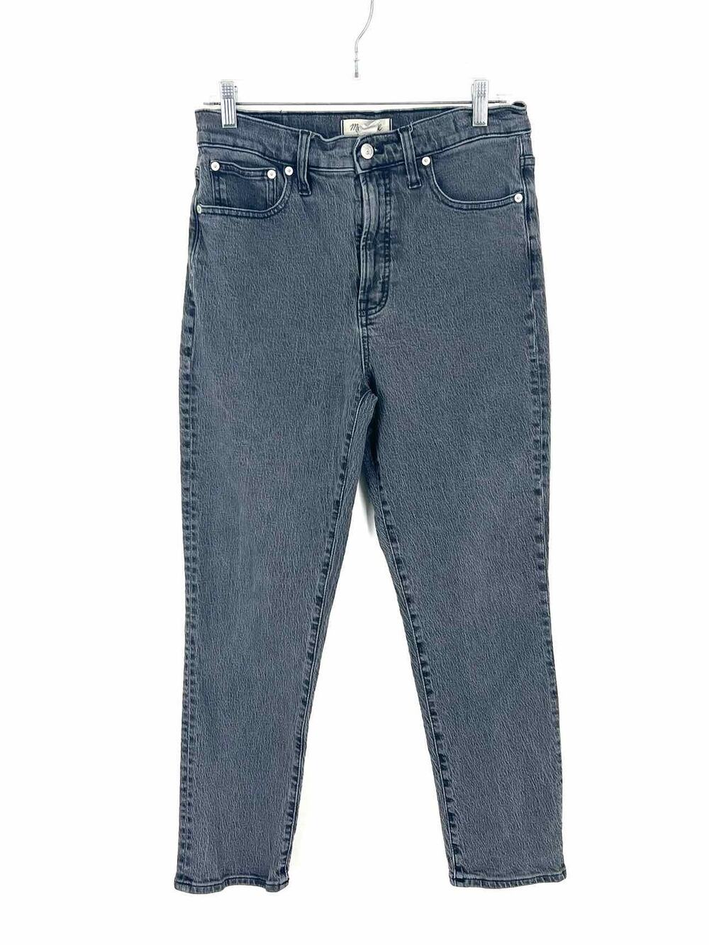 Madewell Size 28=5/6 Charcoal Denim Premium Denim Jeans
